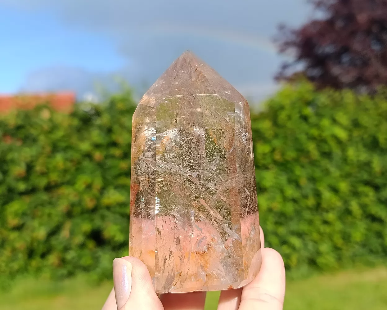 Záhněda s limonitem špice broušená 221 g - MAJÁK