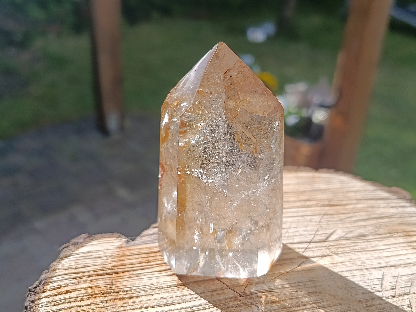 Záhněda s limonitem špice broušená 221 g - MAJÁK