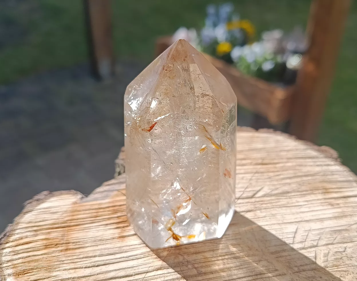 Záhněda s limonitem špice broušená 221 g - MAJÁK