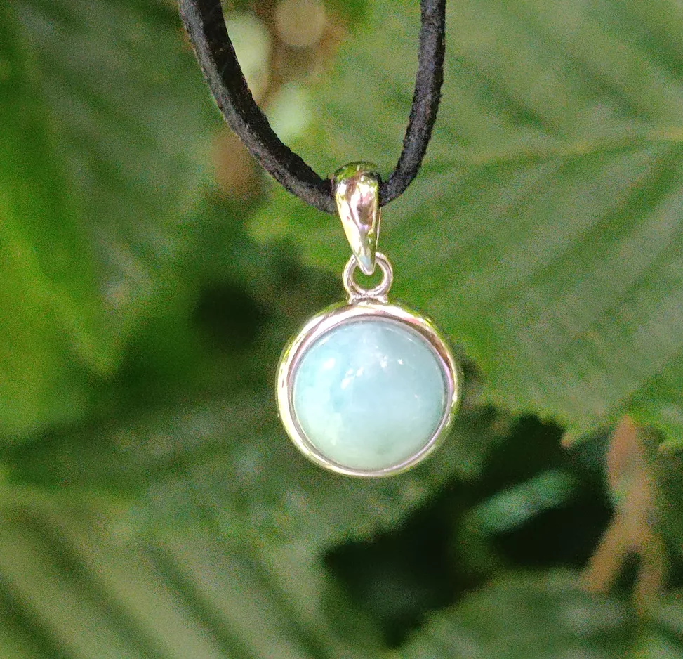 LARIMAR kulatý 1 cm přívěsek - PROPOJENÍ SE SVOU DUŠÍ